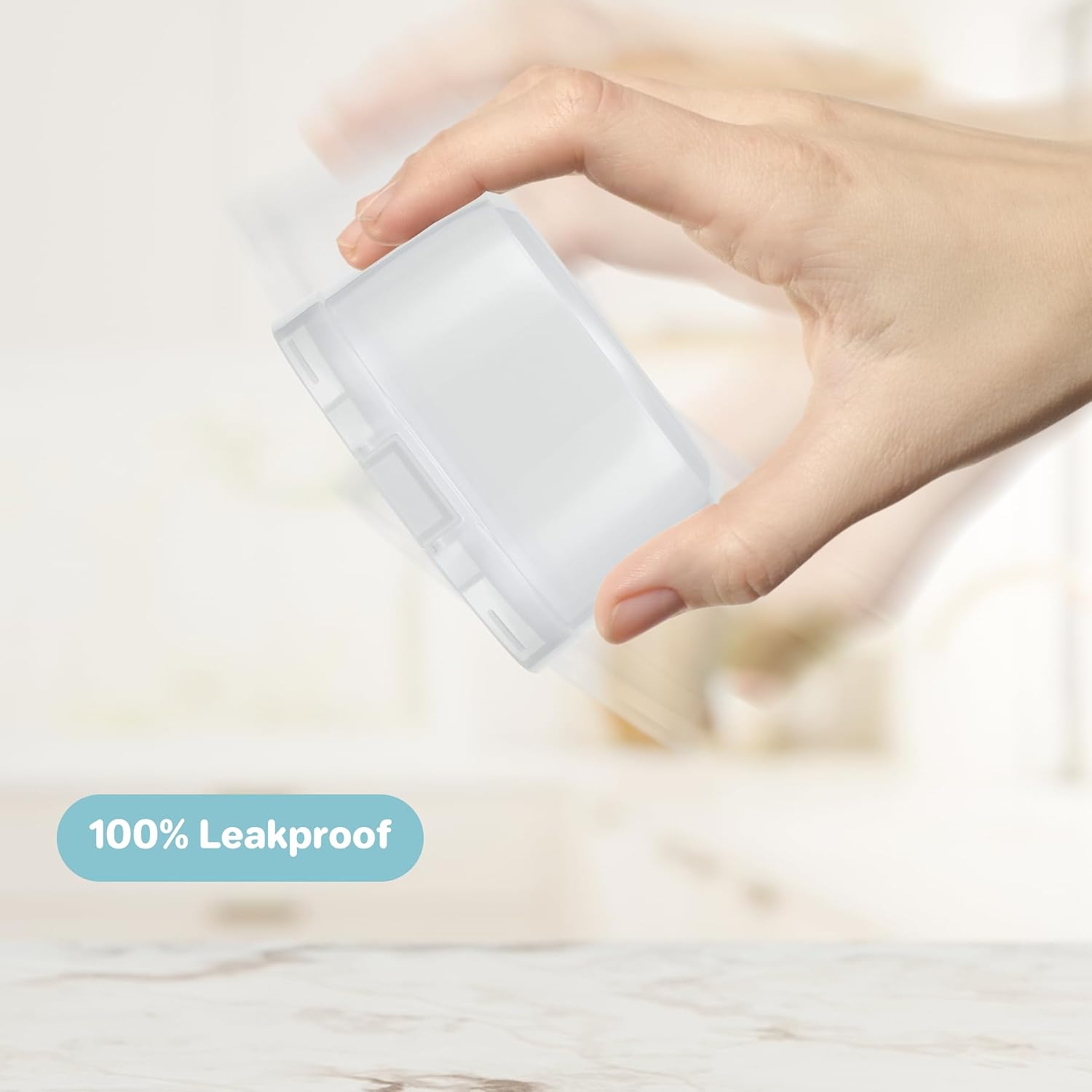 JOOPETALK 2 Pack Clear Snack Container Replacement Top Compartment for Insulated Food Jar, Leak-Proof Food-Grade Storage Container, Perfect for Kids Lunch Snacks image 5