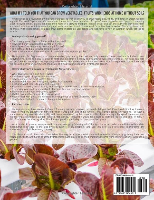 Hydroponics for Beginners: The Complete Guide to Hydroponic Gardening, Designing and Building Inexpensive DIY Hydroponic Systems, And Growing Vegetables, Fruits, and Herbs in Water - Image 2