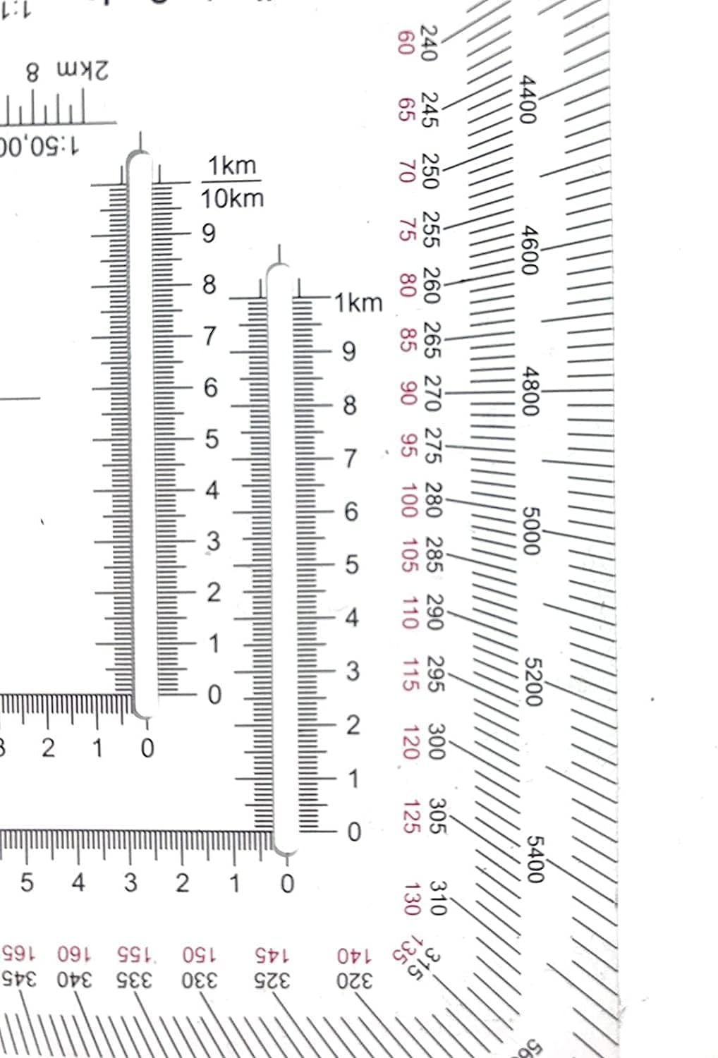 New and Improved Version Military Style MGRS/UTM Coordinate Grid Reader, and Protractor,Coordinate Scale Map Reading and Land Navigation Topographical Map Scale