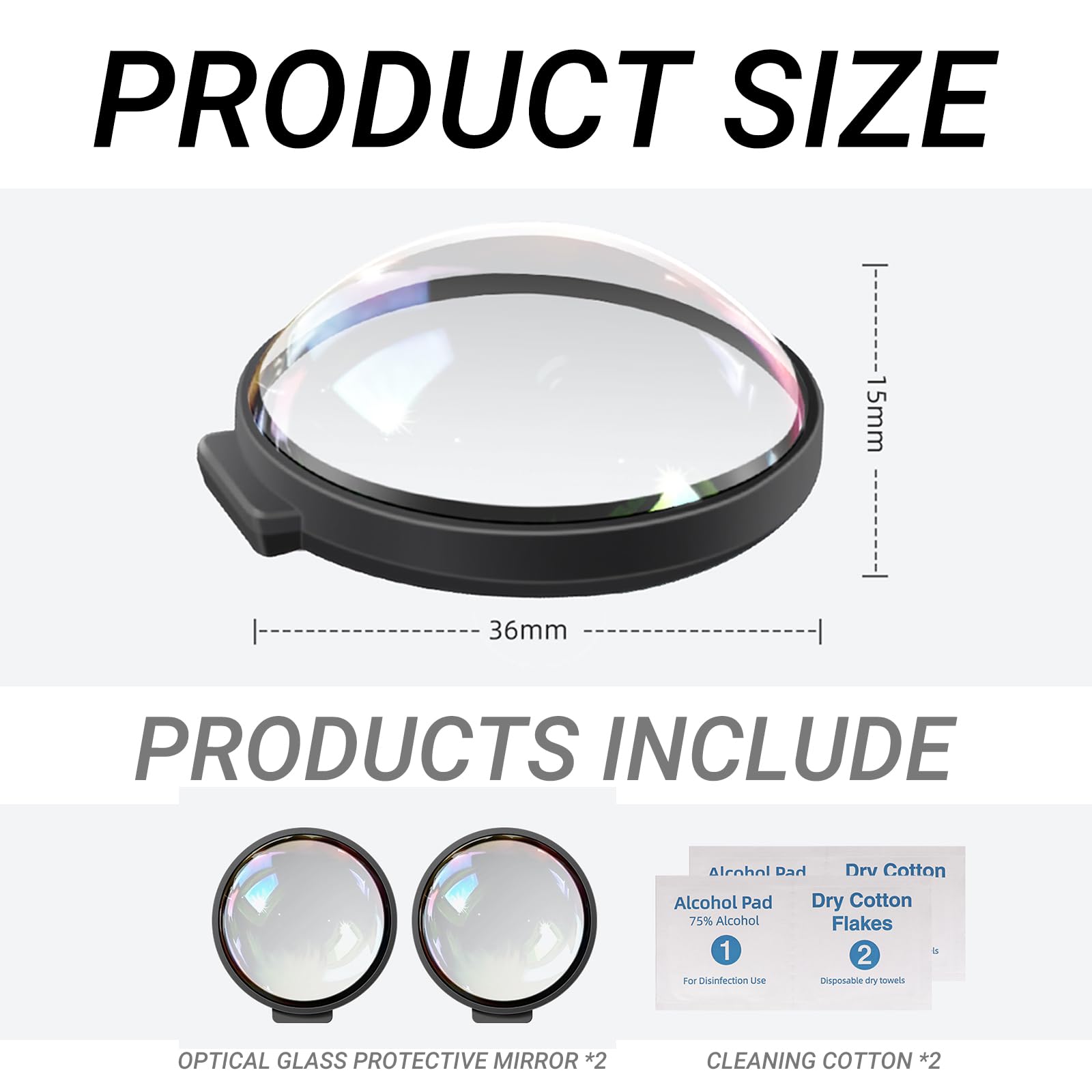 Copriobiettivo per Gopro MAX2, copriobiettivo per Go Pro MAX 2 Premium Combo Accessorie (vetro ottico)