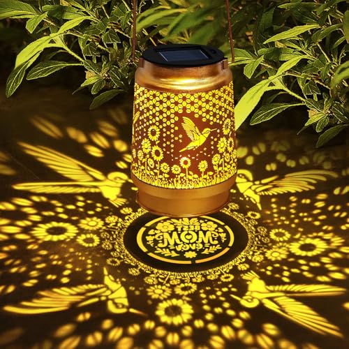 image for EDOF Solar Lanterns Outdoor Waterproof with Shepherd Hook,Mothers Day 