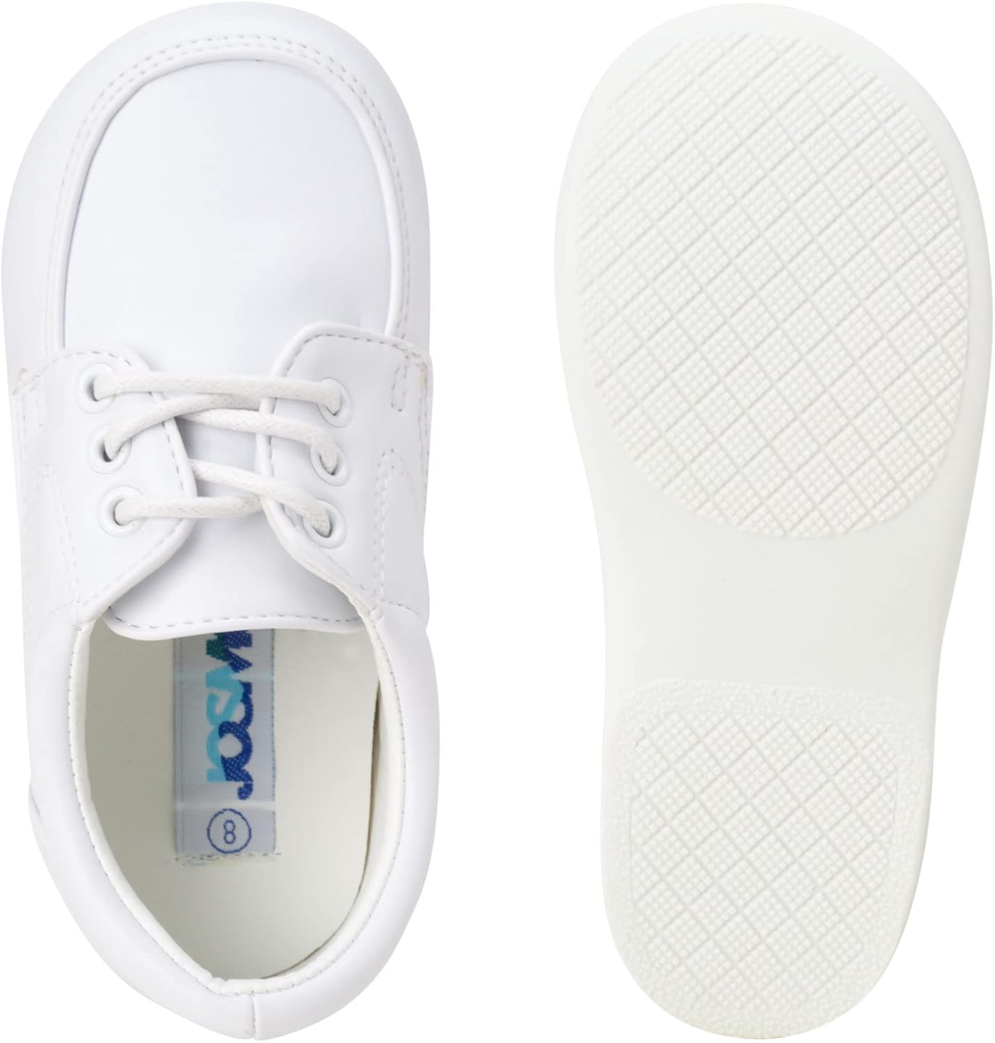 Josmo Baby Boys’ Dress Shoes – Casual Leatherette Derby Walking Shoes (Infant/Toddler) - Image 6