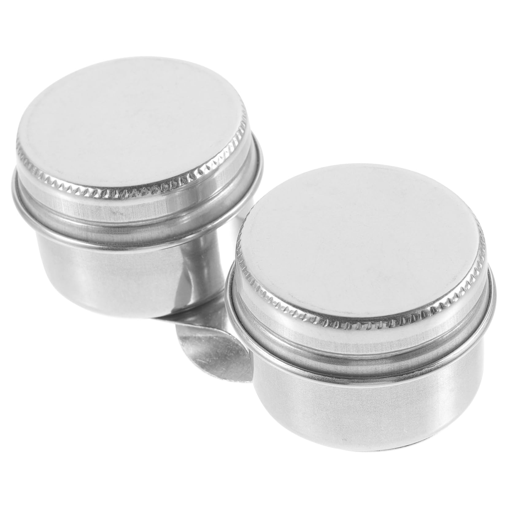 VILLCASE 3 Pz pennellessa spazzolatrice lavartice penelli coprifilo ermetico Polacco Perdere Sbarra Tazza per tavolozza Olio in Acciaio Inossidabile Tazze per tavolozze Professionali Silver