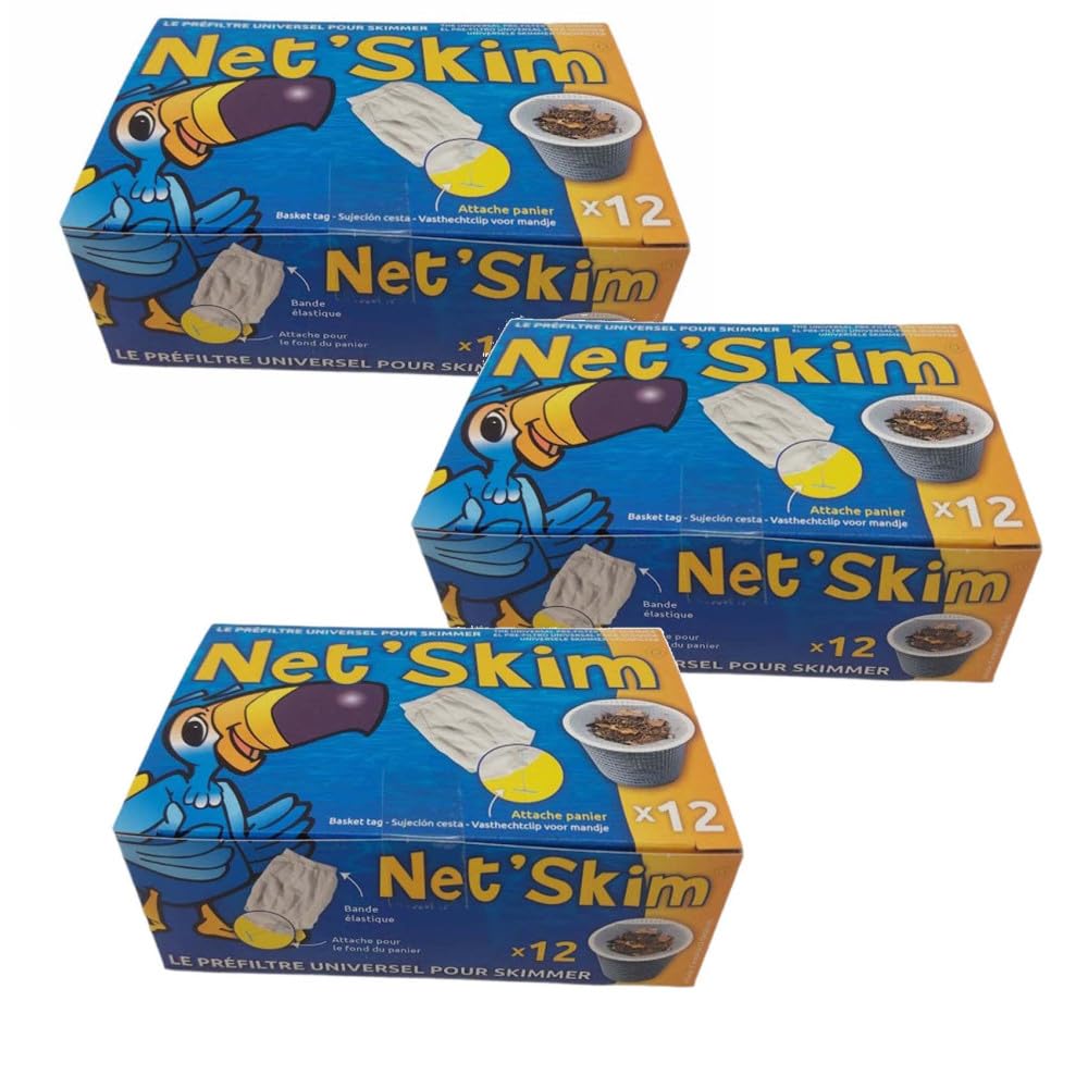Jardiboutique 36 Net Skim pré-Filtre jetable pour Skimmer - 3 Boîte de 12 Pièces