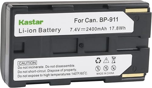 Miniatura 2 de Kastar Paquete de 2 baterías BP-911 BP-915 y cargador de CA LCD compatible con Canon BP-970 BP-970G BP-975, BP-945 BP-950 BP-950G BP-955, BP-930