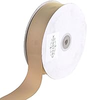 Vista 45 de Homeford Cinta de grogrén sólido, 50 yardas (3/8 pulgadas, coral)