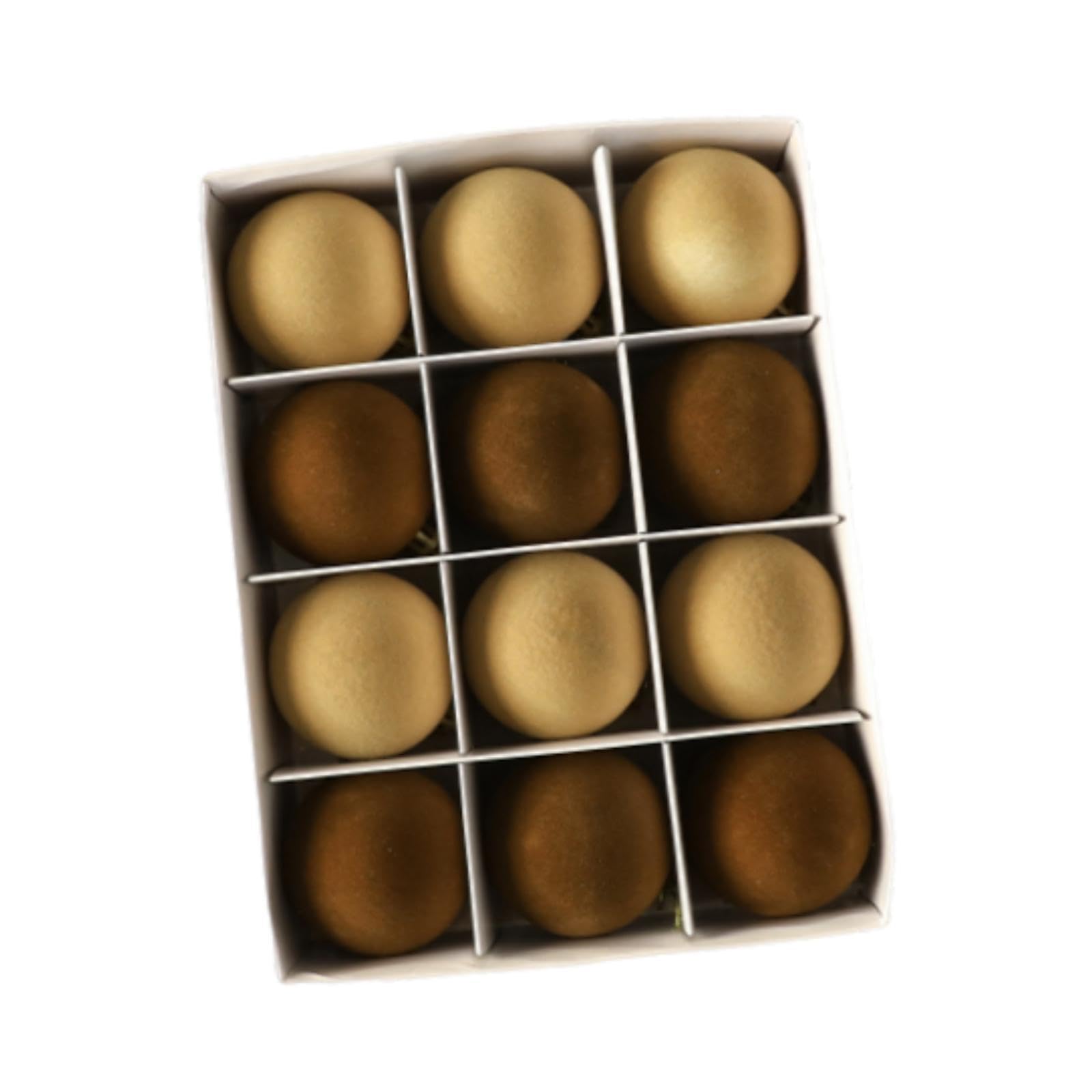 Boules de Noël floquées de 6 cm pour créer une ambiance de fêtes d'année chaleureuse