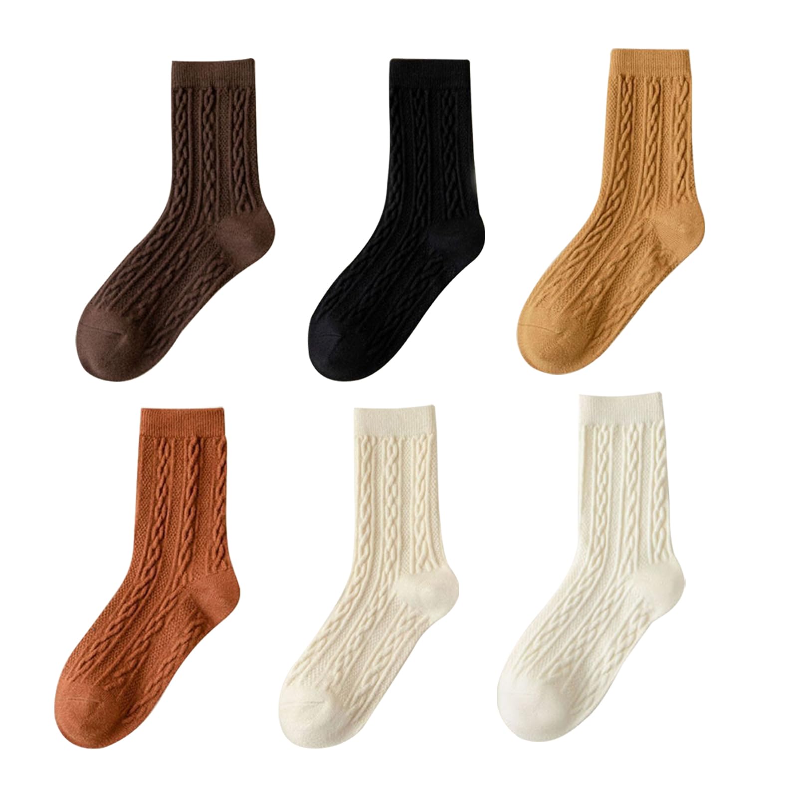 Lot De 6 Paires De Chaussettes Femme Taille 39-42 - Motifs Émojis Drôles - Coton Confortable Pour Sport, Quotidien - 10