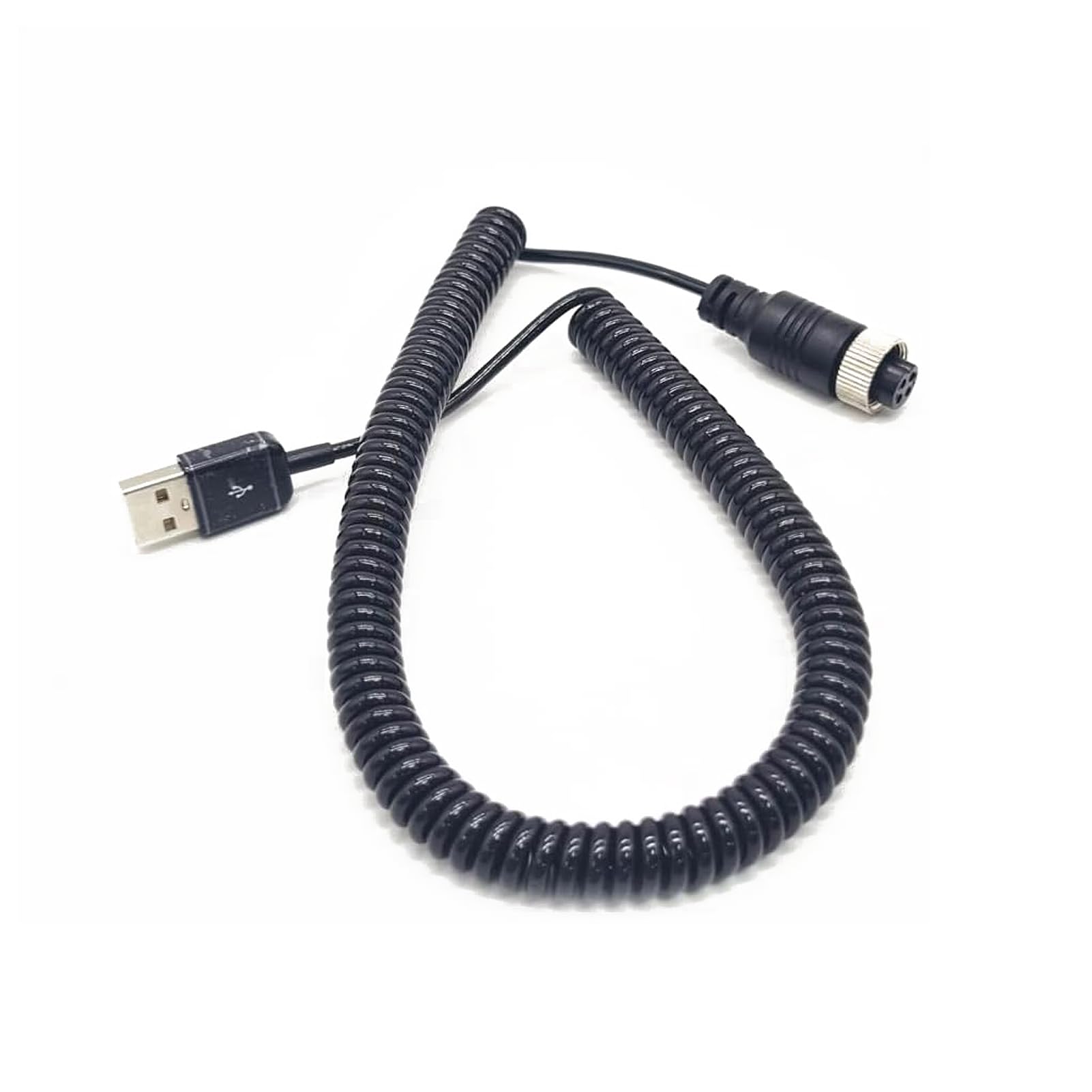 Elecbee Aviation Plug GX12 Female 4 Pin To USB2.0 Type-A Male