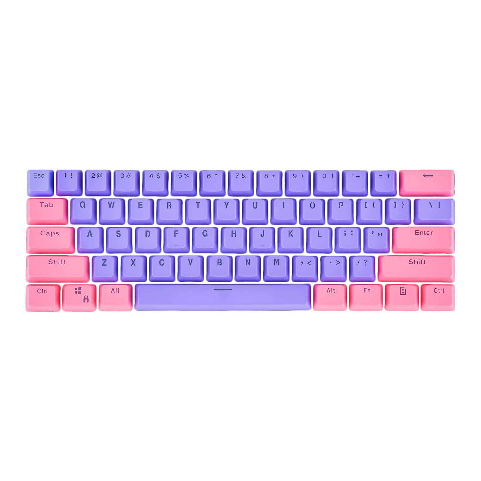 Buy GTSP PBT 60 Keycaps Set 60 Percent for Gaming Keyboard with 6.25U Space Bar OEM Profile for