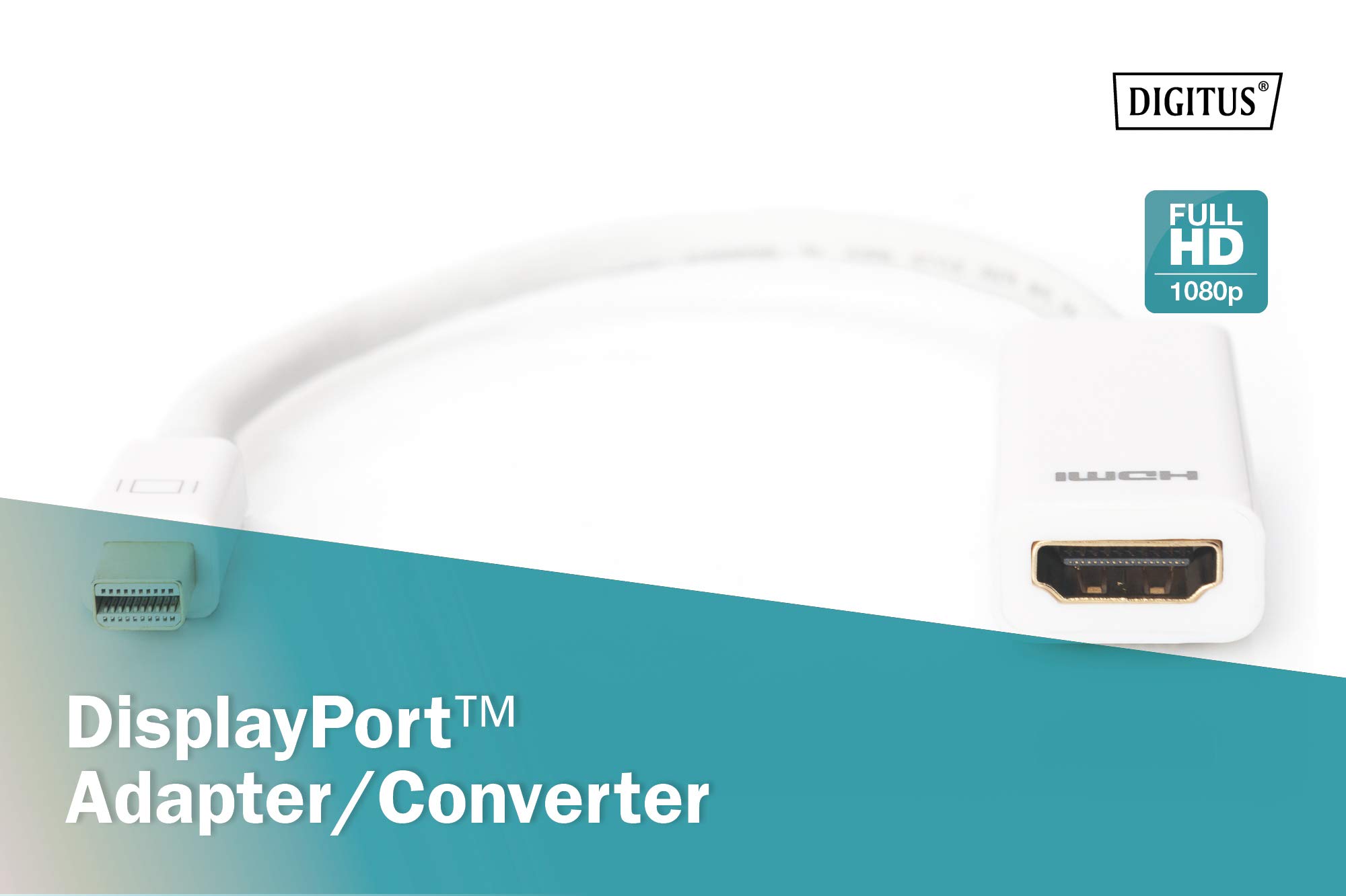Digitus ASSMANN Electronic mini DP - HDMI, 0.15m 0,15 m mini DisplayPort Bianco