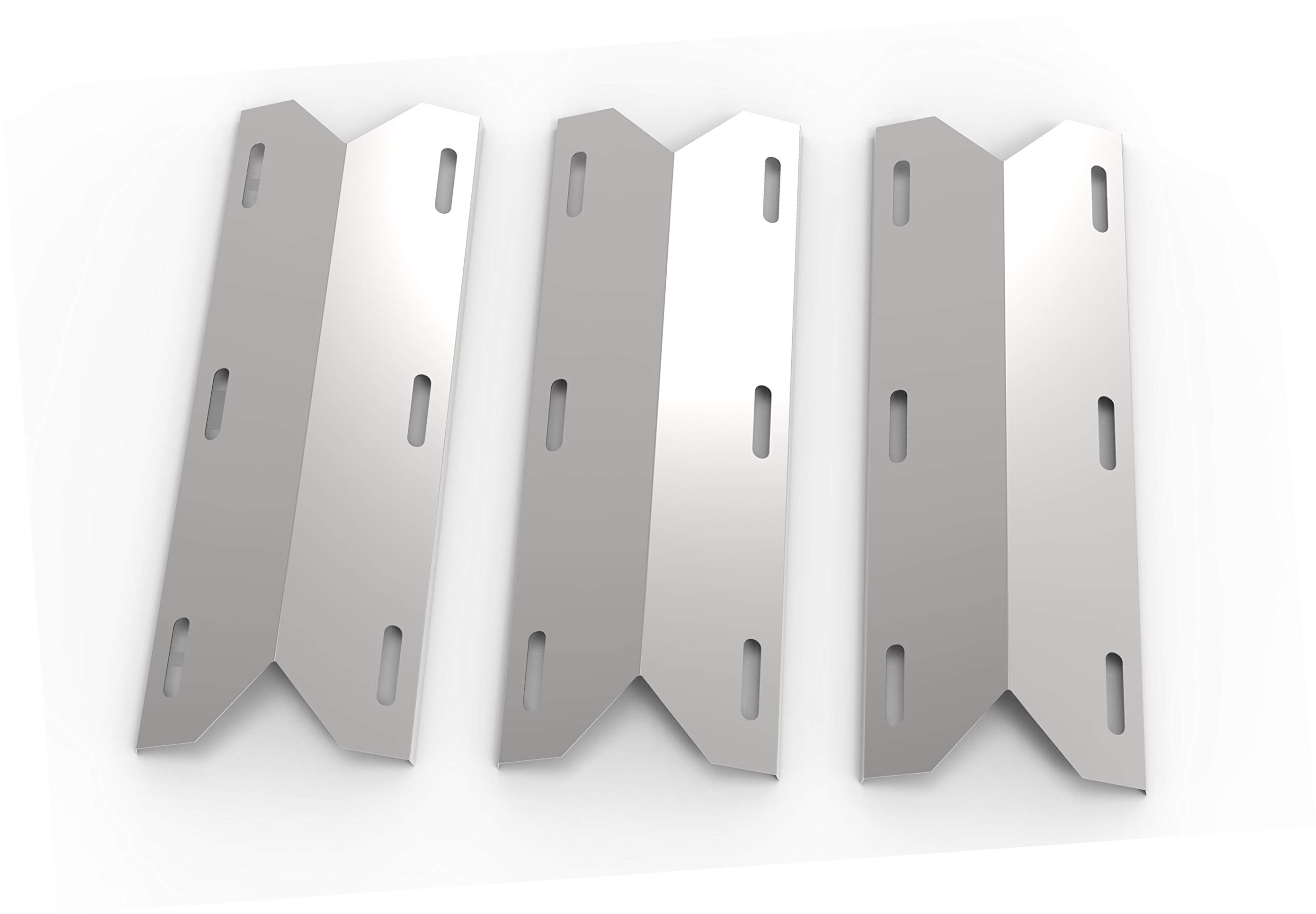 BBQSTAR 3-Pack Grill Heat Plate, 17 3/4-Inch Porcelain Steel Heat Shield, Heat Tent, Burner Cover, Vaporizor Bar, and Flavorizer Bar for Costco Kirland, Jenn-air, Nexgrill, Lowes