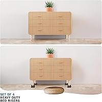 Vista 5 de Elevadores de cama de 2 pulgadas resistentes, elevadores de muebles para cama, escritorio, mesa, sofá, sillón, elevadores de cama de gran