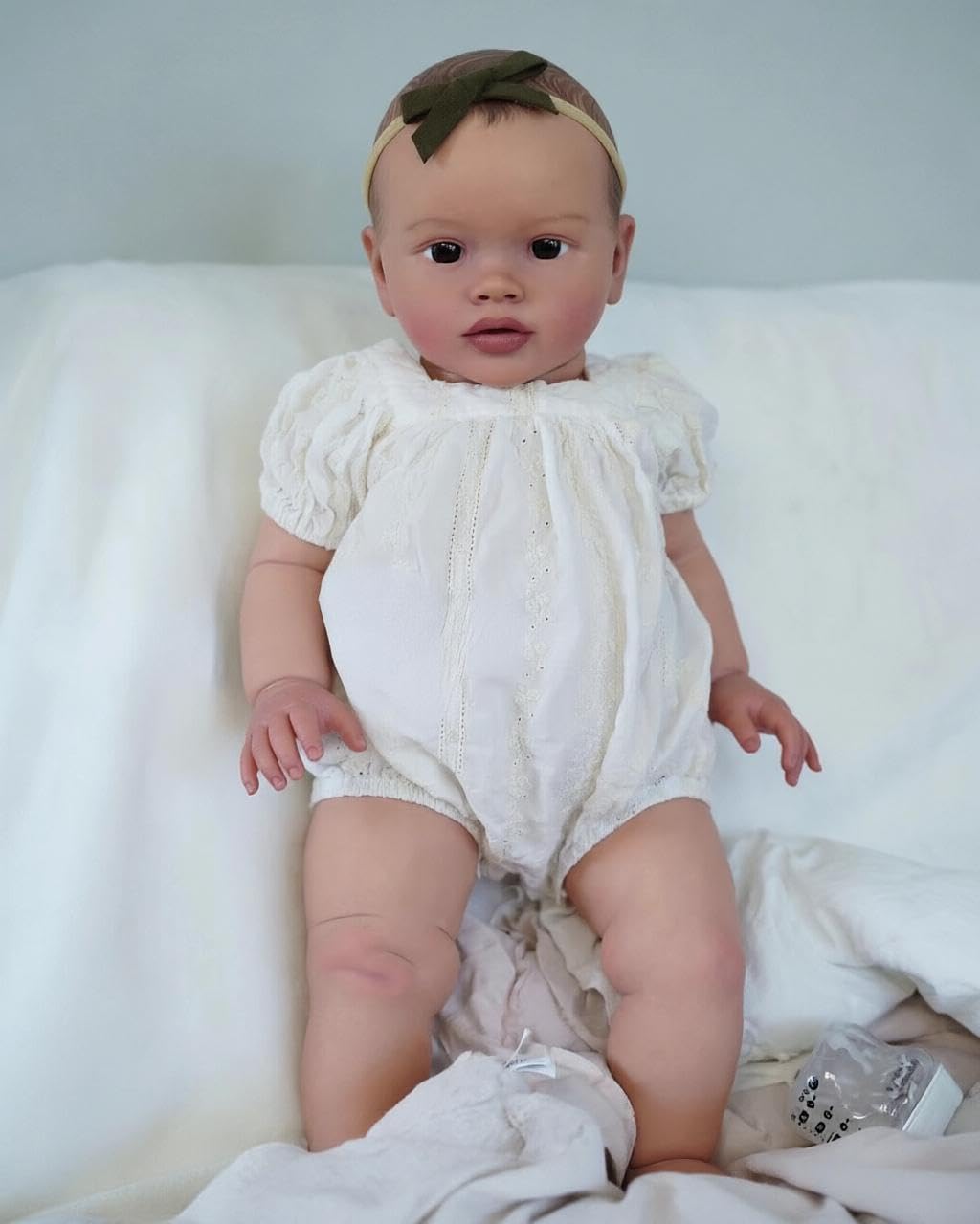RXDOLL Big Size Reborn Baby Dolls Girl Pippa, 66 cm, prawdziwe życie, Reborn maluch lalki z miękkim korpusem z tkaniny winylowej, ważone, realistyczne lalki niemowlęce, realistyczne, dla dzieci w