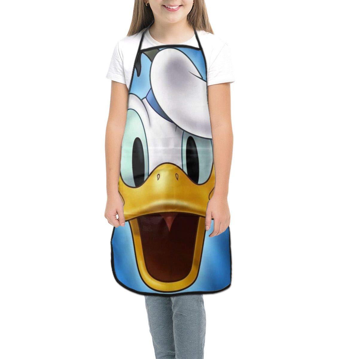 Amazon Co Jp ドナルドダックの大きな目 キッズエプロン 子供用 おしゃれ かわいい シンプル エプロン ポケット付き ホコリが付くにくい 撥水 男女兼用 ホーム キッチン