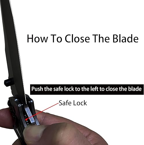 Miniatura 5 de Navaja de bolsillo con clip, cuchillos de bolsillo 5 en 1 para hombres, cuchillo de supervivencia con abridor de botellas, rompedor de vidrio,