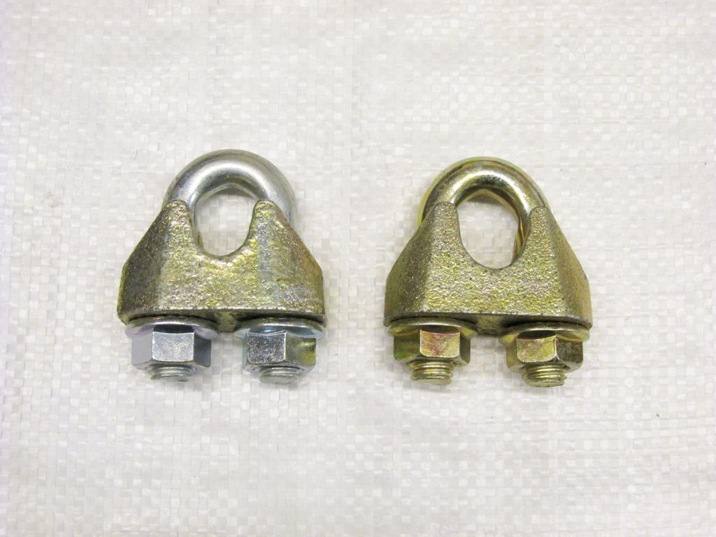Secure Fix Direct Wire Rope Grips 34Mm X2 (Clamp Bulldog Cable Fixing Din1142 Zinc Plated)
