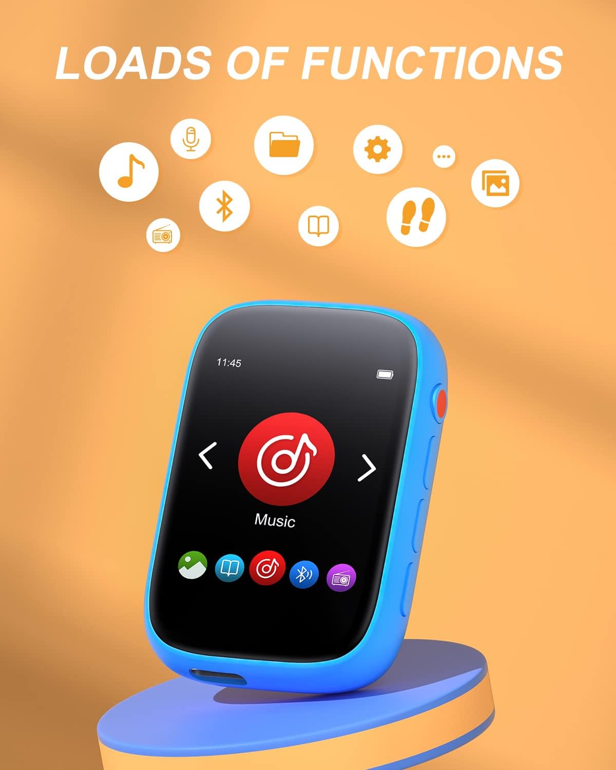 32GB MP3 Player Bluetooth 5.0 MECHEN 2.4” Touchscreen Portable MP3