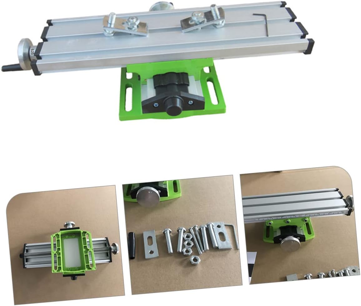 NUOBESTY Mini Milling Machine Vise with Adjustable X Y Drill Press Aluminum Alloy Construction Compatible with Bench Drill Versatile Workholding