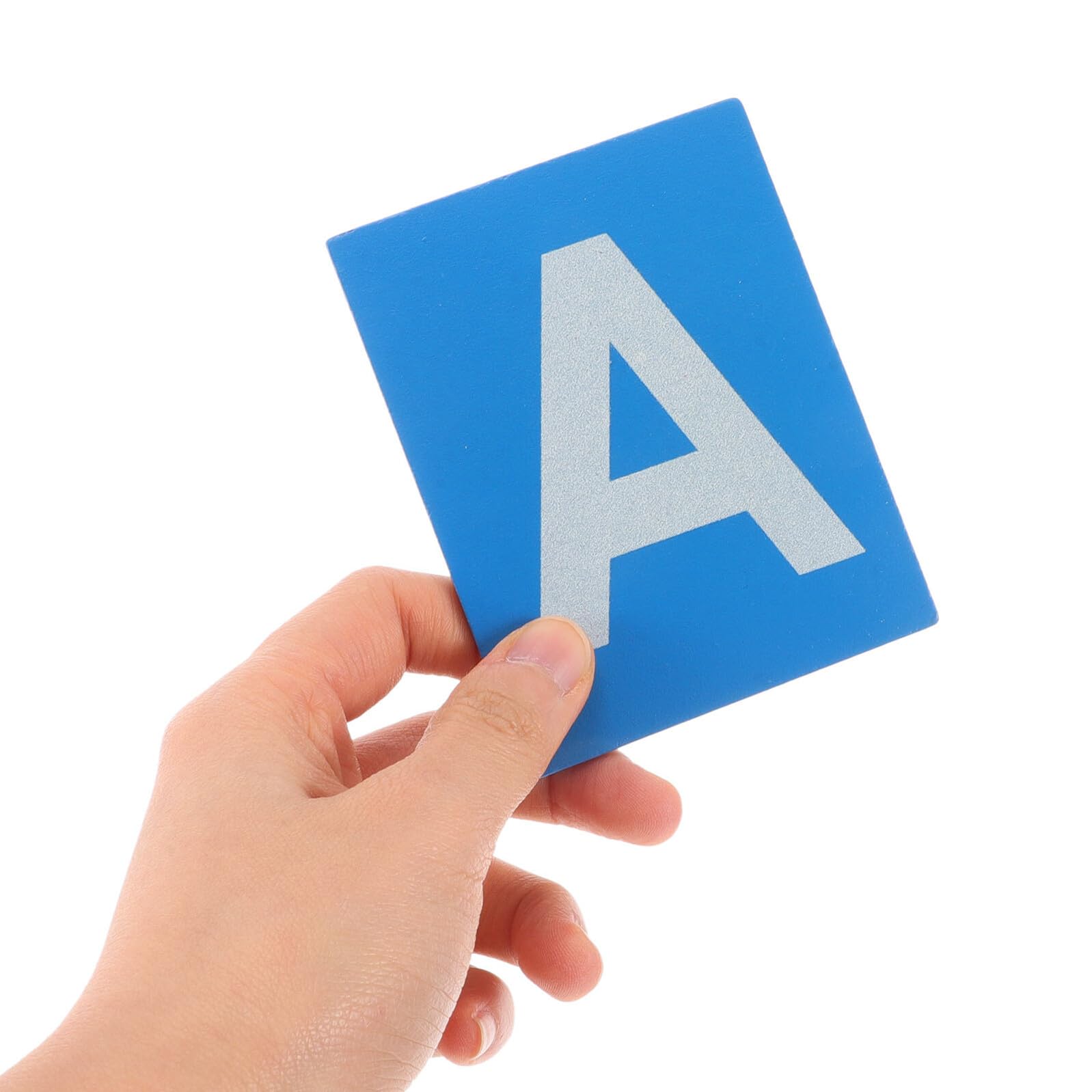 Set Montessori Lettere Tattili Alfabeto in Legno Rosso Blu | Apprendimento Alfabetico per Ragazzo Ragazza, Uso in Asilo e Istruzione Domestica