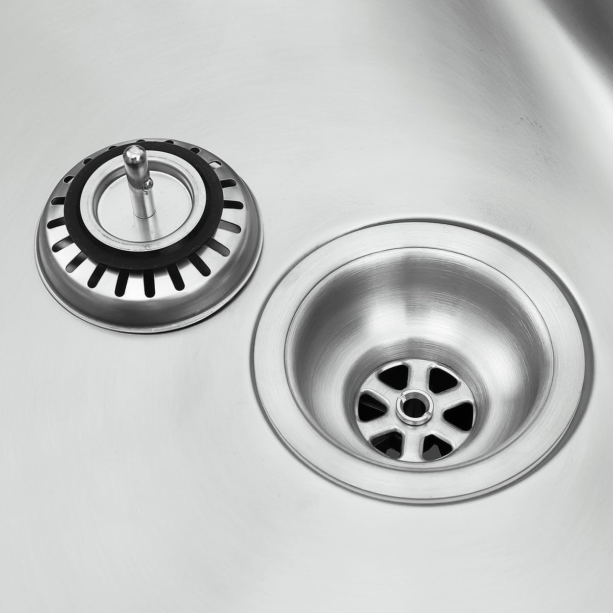 Dawn SRU251610 Undermount Small Corner Radius Single Bowl Sink, Polished Satin