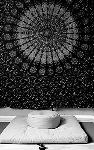 Bean Products Zafu & Zabuton Meditation Cushion, Round, Cotton Natural - Filled With Natural Cotton & Buckwheat #TOP7