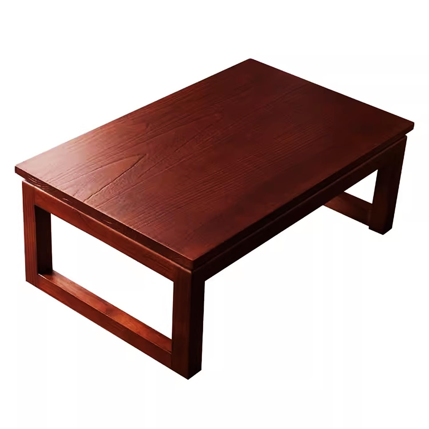 Table de baie vitrée pour coin lecture zen avec cette table basse de sol tatami