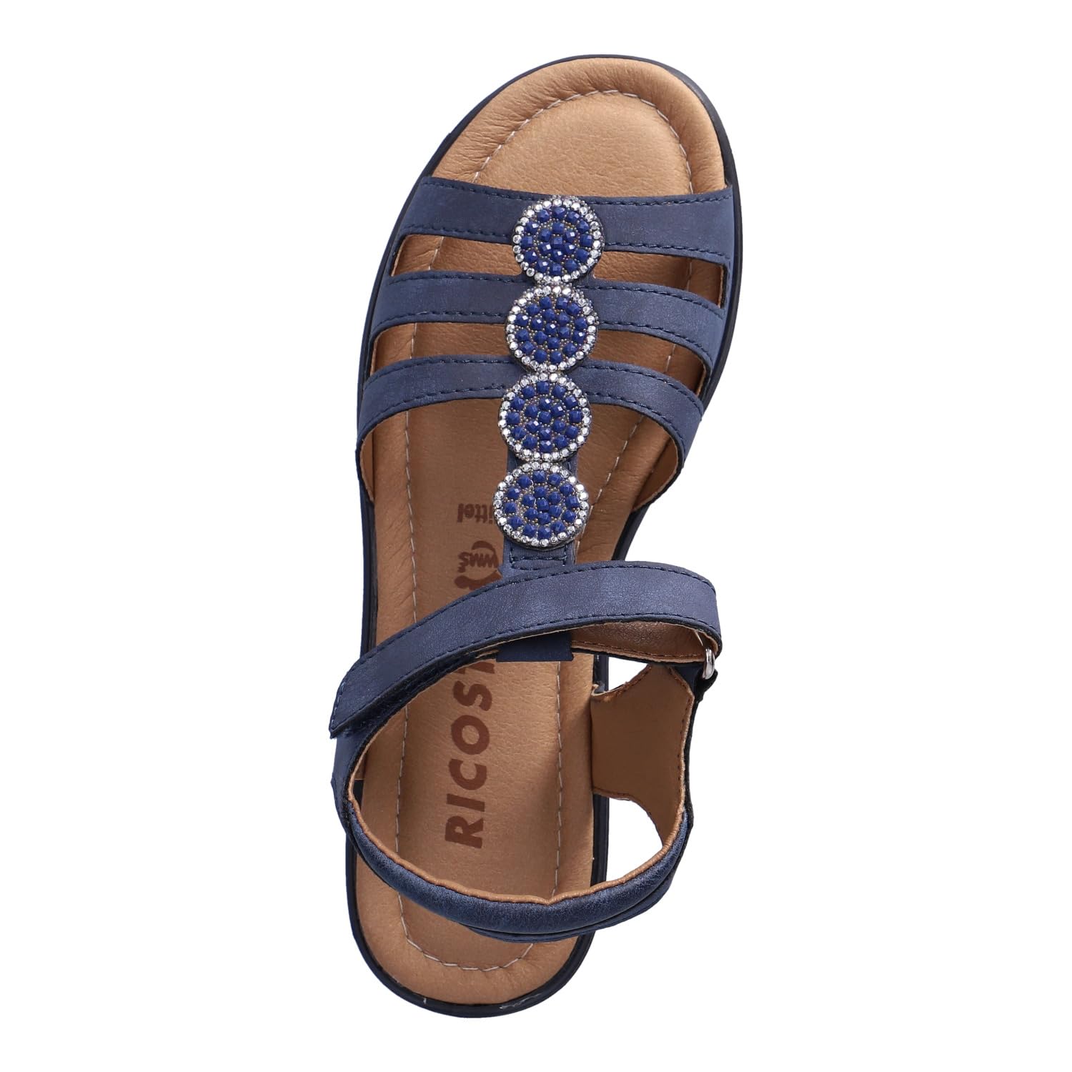 RICOSTA Mädchen Riemchensandalen ANA, Kinder Sandalen, Weite: MITTEL