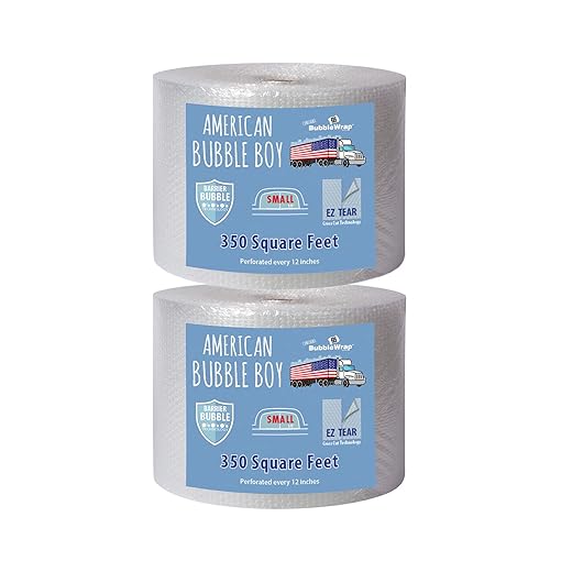 Official Sealed Air Bubble Wrap - American Bubble Boy (700' Small Bubble Wrap)