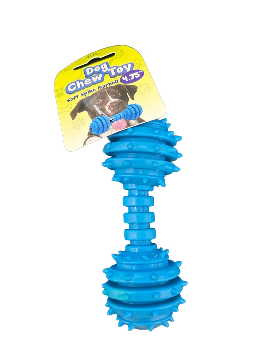 Elegant Ox 10 Pack 4 7 in Soft Spike Barbell Dog Chew Toy Fun Functional and Dental Health