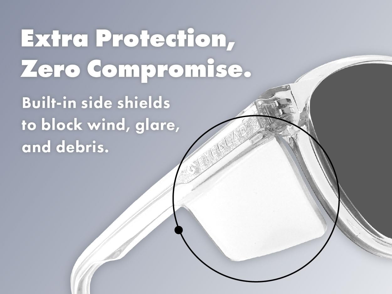 VETRA Omega Z87+ Safety Glasses UV400 Side Shield Anti-Oil Coating CP Frame Eyewear - Image 6