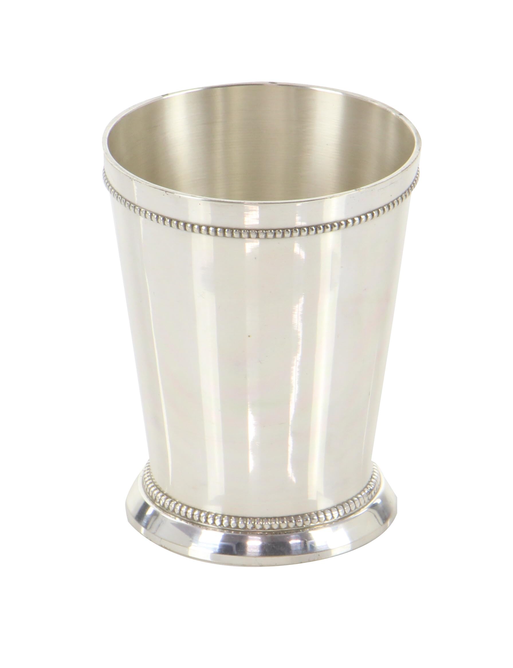 Deco 79 Brass Round Vase, 4" x 3" x 3", Silver