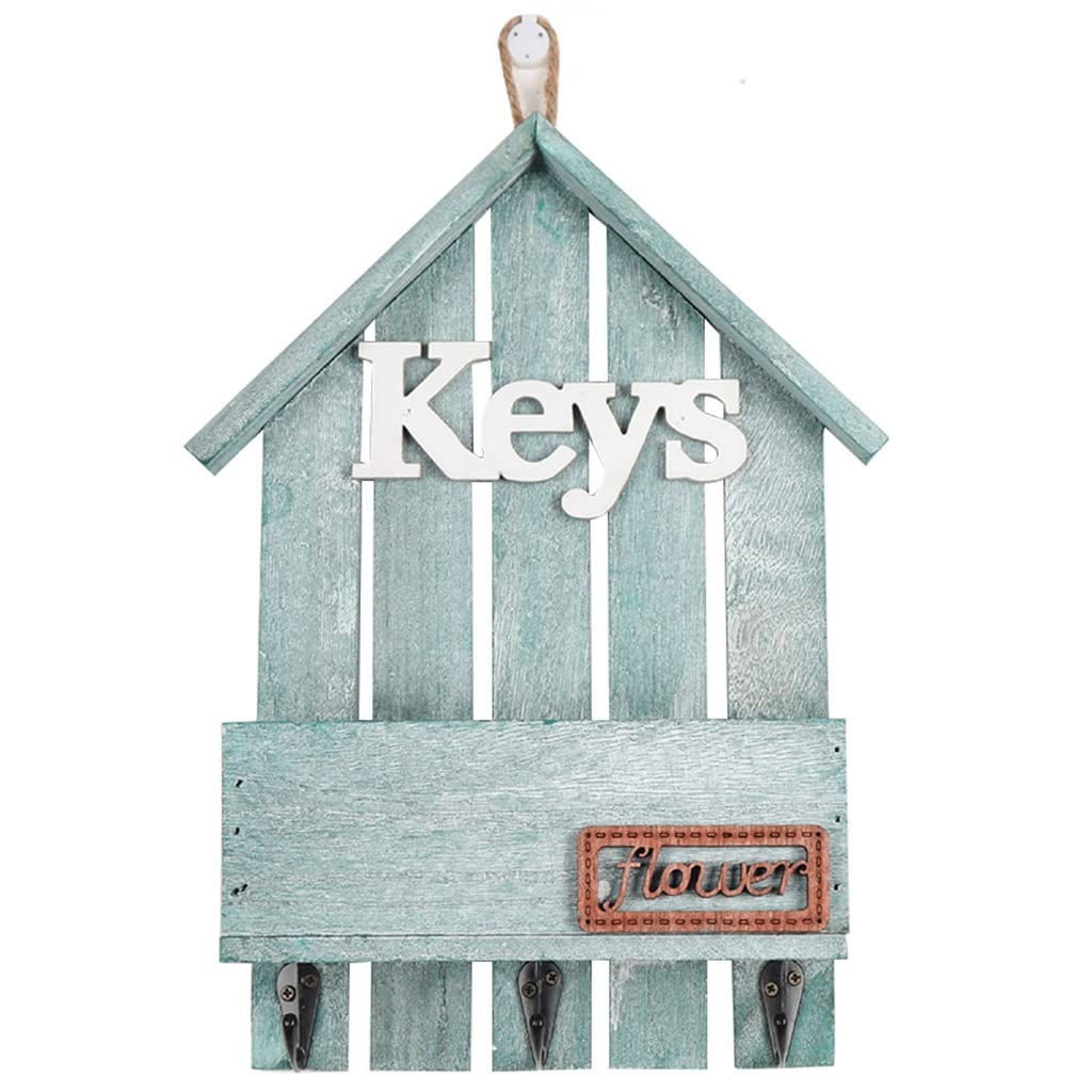 Key Storage Cabinet, Modern Minimalist Style House Shape Key Rack, Entrance Wall-Mounted Decoration Pendant, Birthday Present