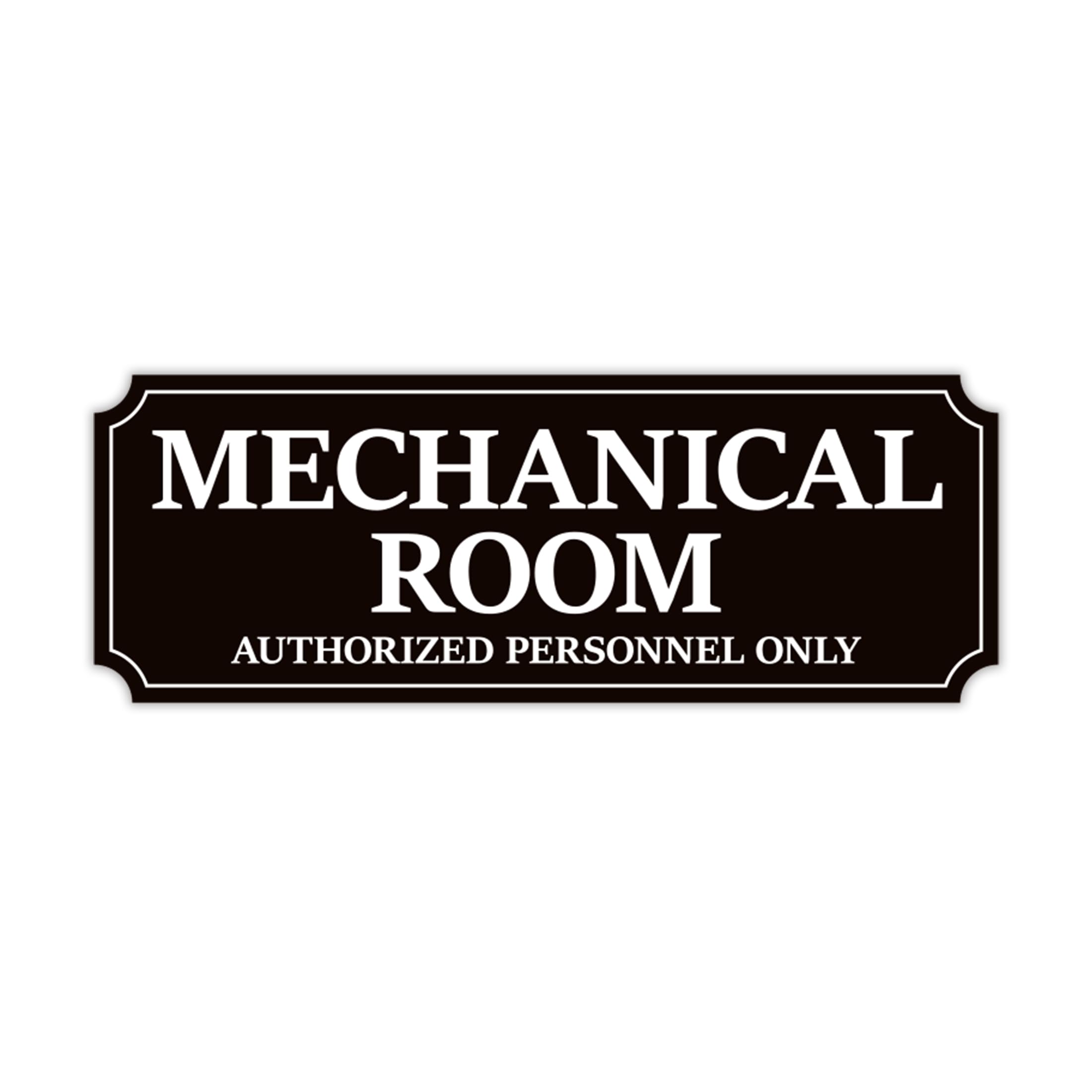 LUHIMOAuthorised Personnel in Mechanical Rooms, Durable and Resistant Vinyl mechanic signs for Employees, Electrical Room Signs for Doors, Walls, Windows and Front Doors.