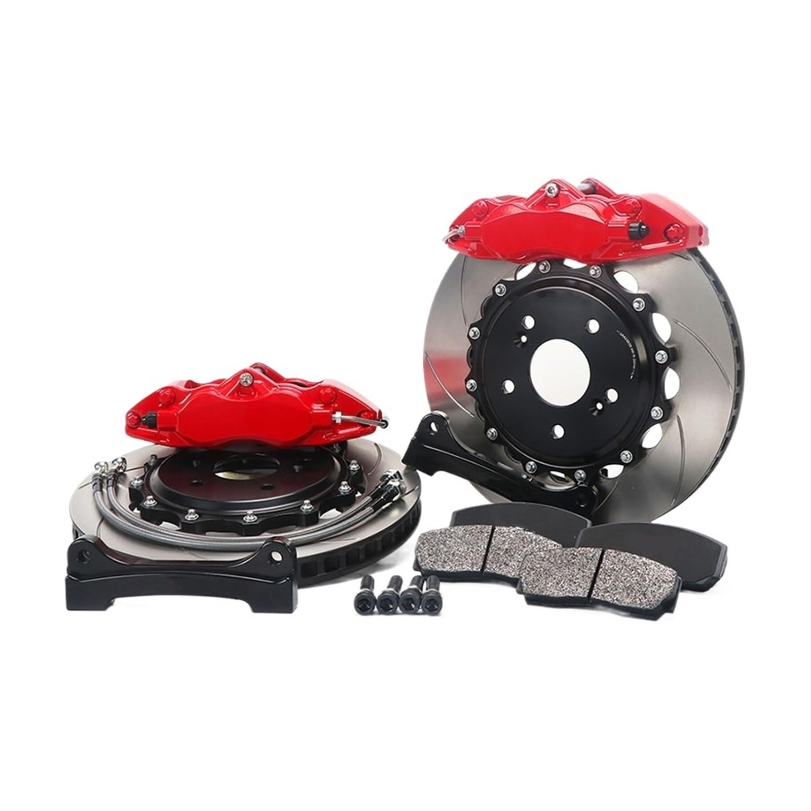 DOQUAMNEX Brake Caliper Racing Brake Big Brake Kit Fit for BMW X5 E70 4 Pot Caliper with 330x28mm Disc 17 Rim Car Calipers(Red Brake kit)