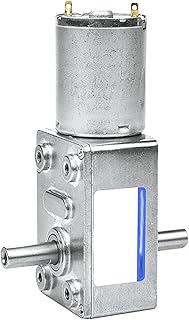 ELLANA Turbine Speed Wheelchair Rotating Motores, Small 6v Electric Motor, JGY370, Motors, Low RPM Dc Motor, Dual axis Self-Locking Motor Worm controllable (Size : 40rpm, Color : 6V)