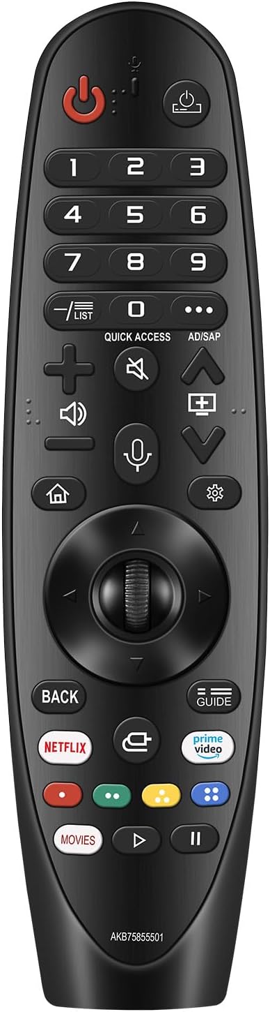 Nettech for LG Remote for LG Smart TV from 2019-2022. for Magic LG TV Remote Replacement MR20GA with Voice and Pointer Function. for LG WebOS ThinQ AI UHD OLED 4K Models. 2-Year Full Warranty.