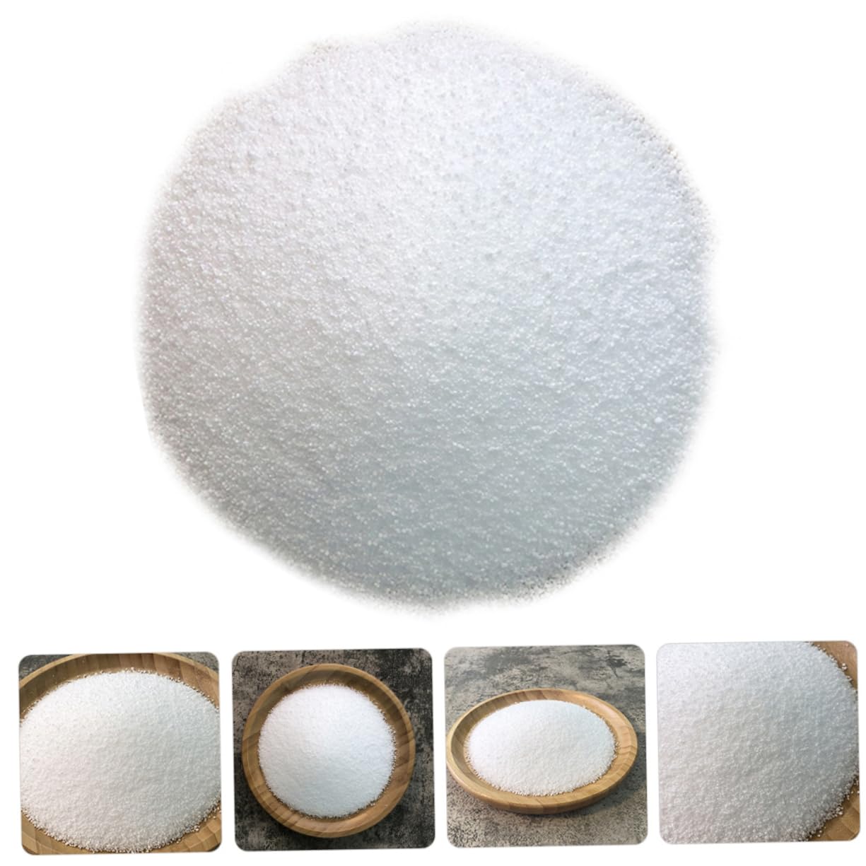 HOMSFOU Flocons de Cire Palmée pour Bougies Parfumées, 1 Paquet Blanc