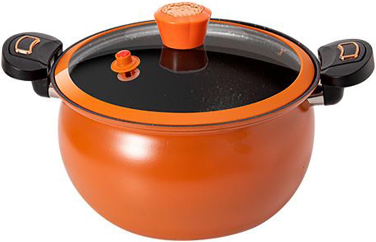 Pressure Cooker - Fast Cooking Cookware | Non-Stick Fast Heating Pressure Cooker with See-Through Lid for Home Kitchen Boil Stew Soup Food Preparation Meal Preparation