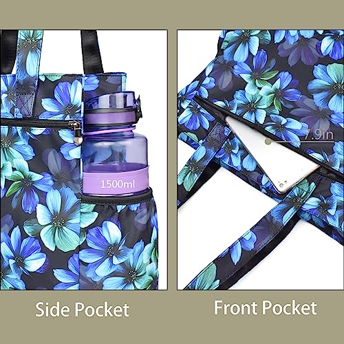 Image of CLOUDMUSIC Shoulder Tote Bag For Nurses Teachers Work Gym Travel Beach Women With Large Capacity Waterproof