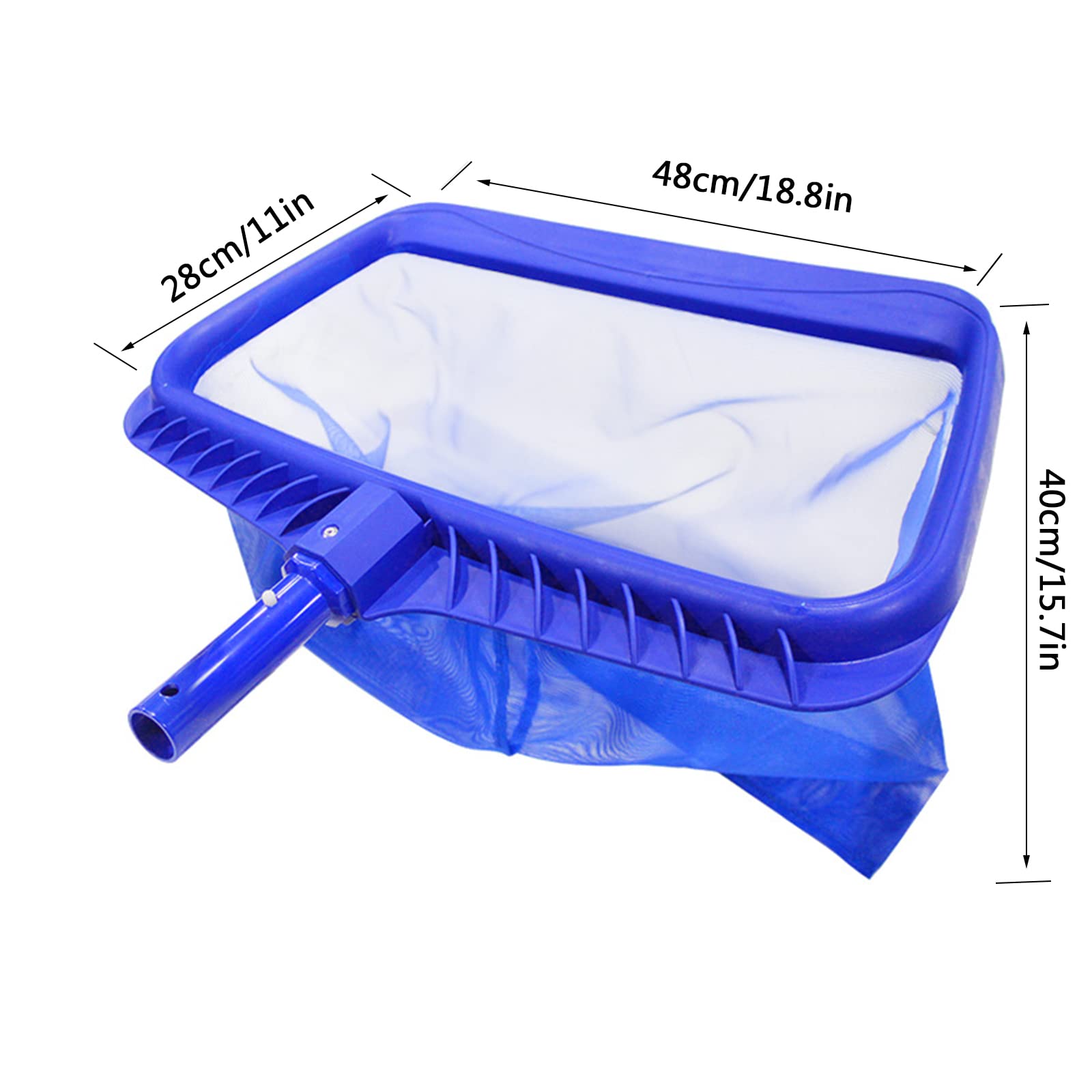 Rete Pulita per Piscina, Retino per Piscina Professionale con Sacca Profonda, Robusto Maglie Fitta per Pulizia Foglie Insetti Detriti, Adatto per Spa, Piscina, Vasche, Fontana, Acquario