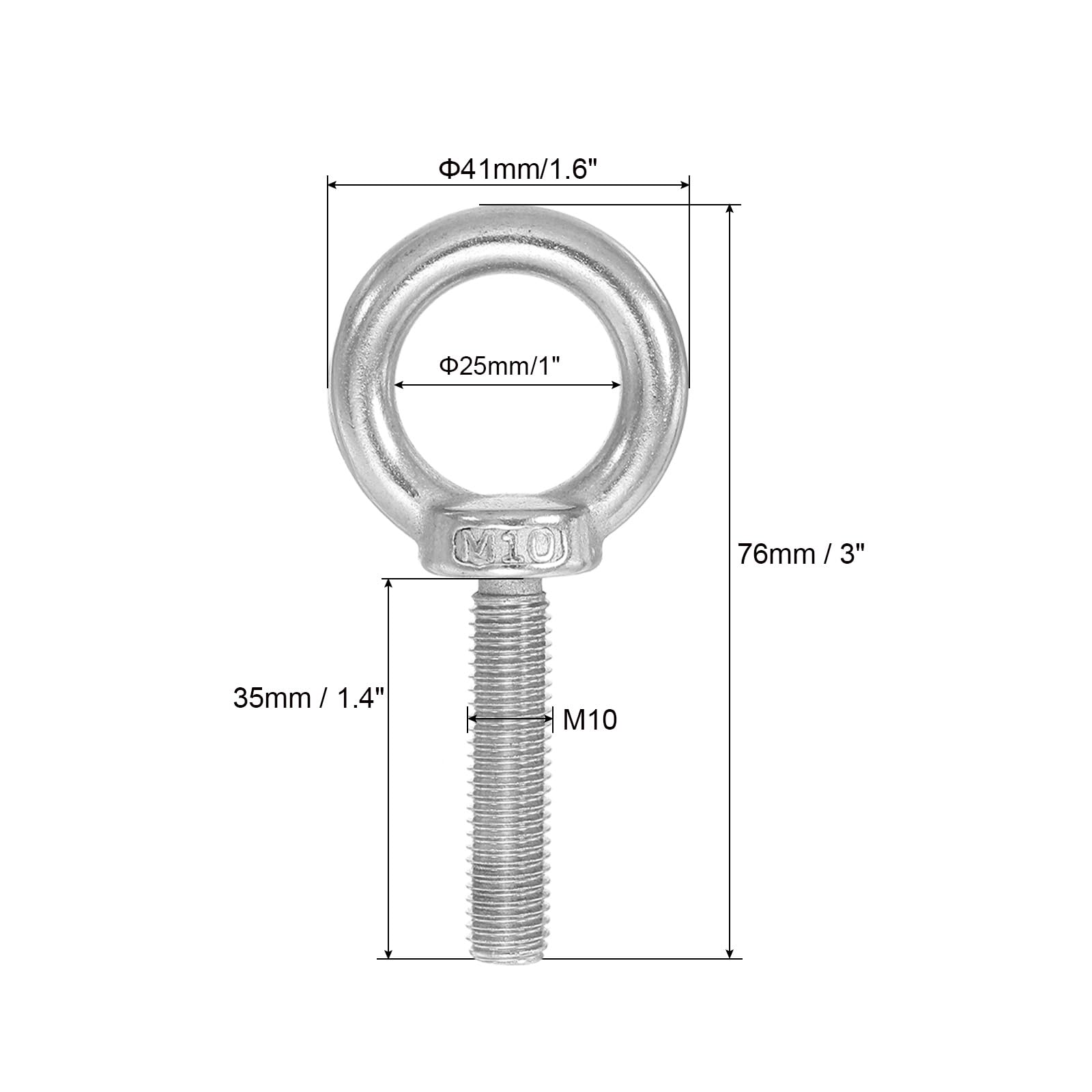 PATIKIL Lifting Shoulder Eye Bolts - Image 2