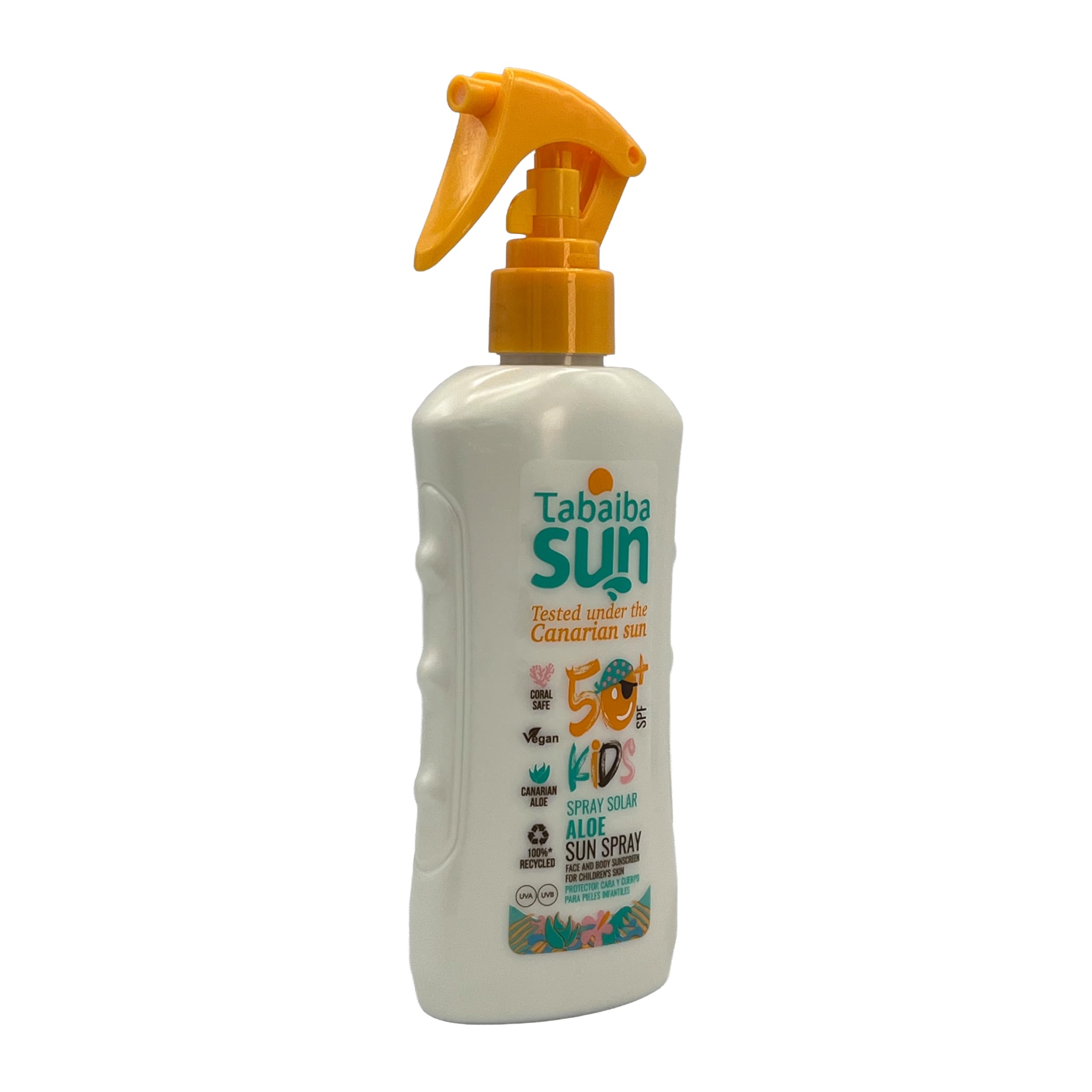 Tabaiba Sun Aloe Vera Lot de 2 crèmes solaires en spray pour enfants SPF 50+