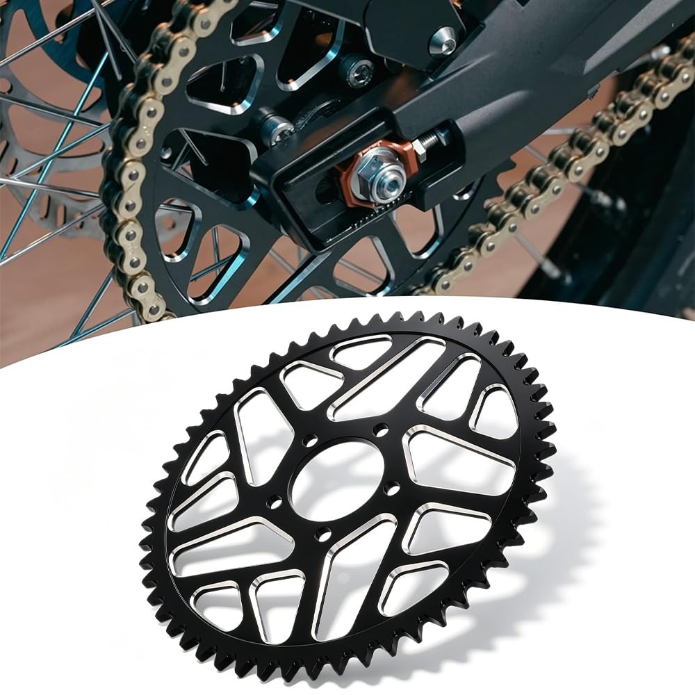 Amazon.com: 54T Motorcycle Rear Sprocket 420 Pitch 7075 Aviation