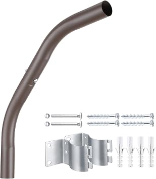 LEONLITE Mounting Arm for LED Barn Light, Anti-Rust, Brown