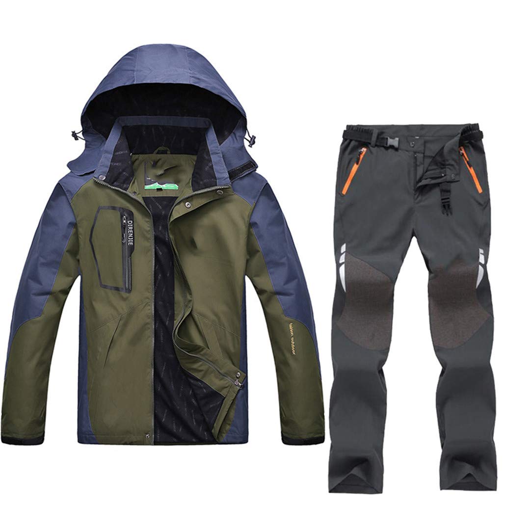 Ropa de Pesca Pantalones de Secado rápido al Aire Libre Traje de Pesca para Hombres Chaqueta de Pesca con protección Solar Transpirable 39 XL