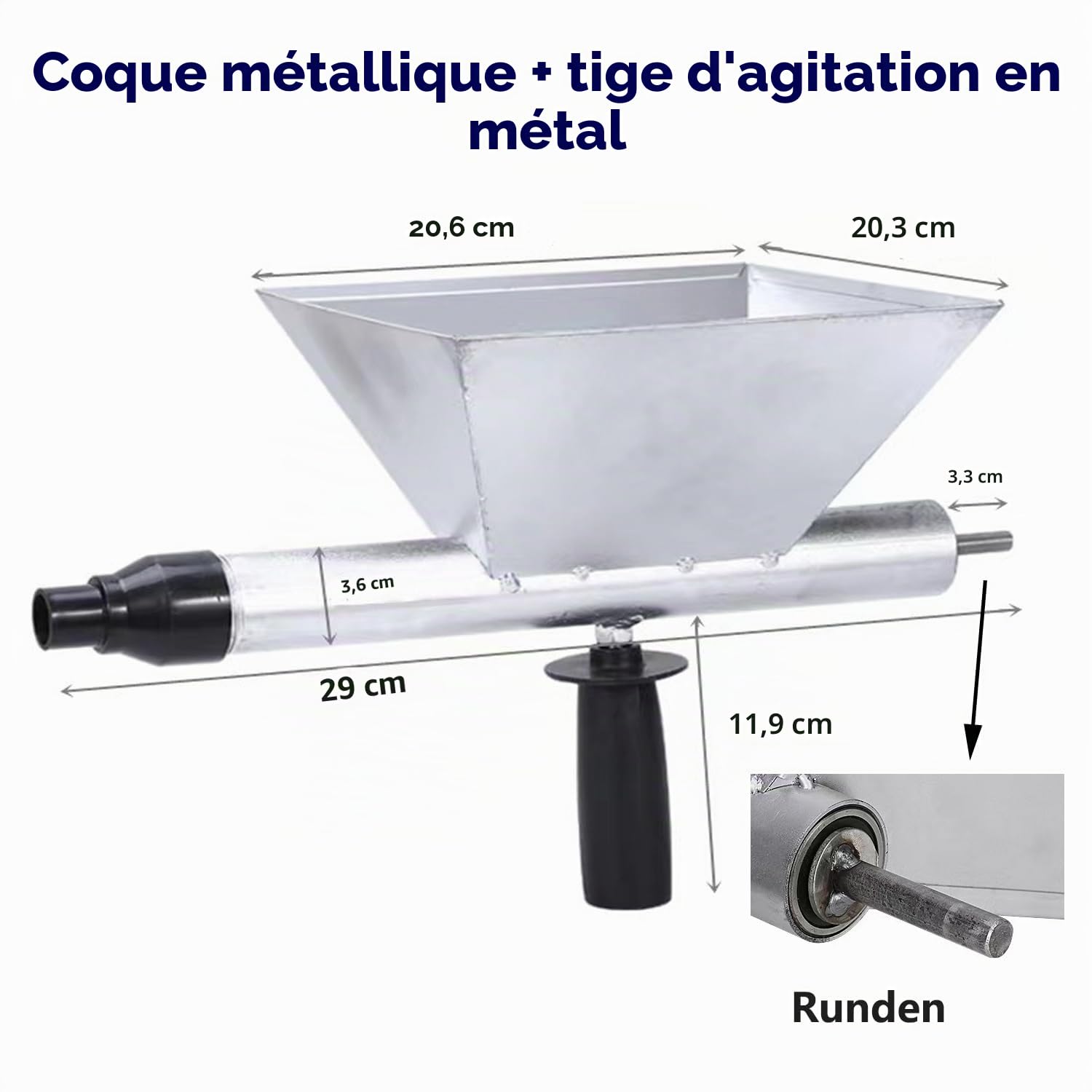 Pistolet à mortier électrique Fugenpistole, Pistolet à mortier électrique Mörtelpresse avec 8 buses différentes, Pistolet à béton pour joint de mortier, Outil d'étanchéité, mur de pierre, sols