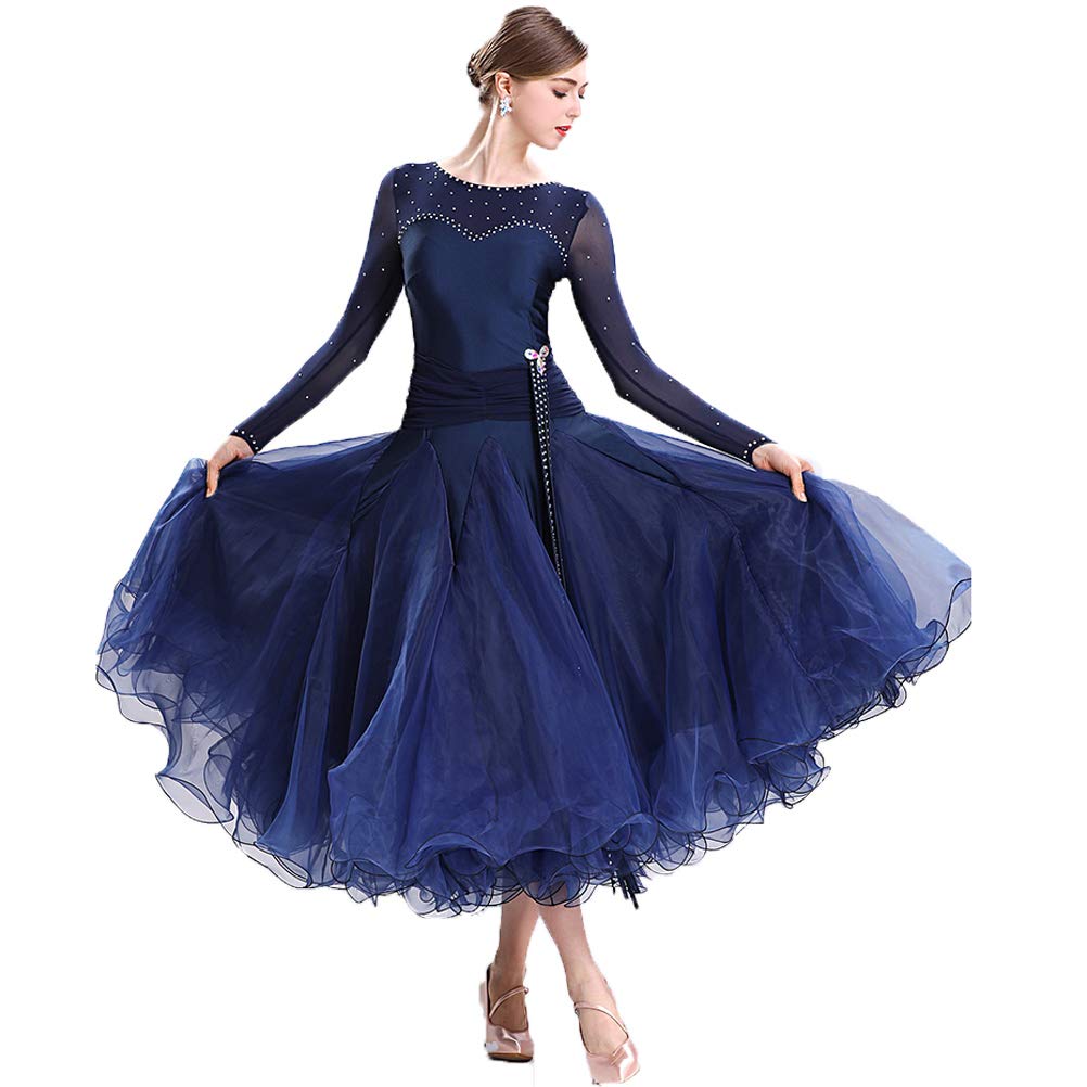 Tanzkleider Damen Standard Tango Gesellschaftstanz Kleider Für Das Walzer Modern Practice Dance Kleid Elegantes Bankett Performance Kostüm