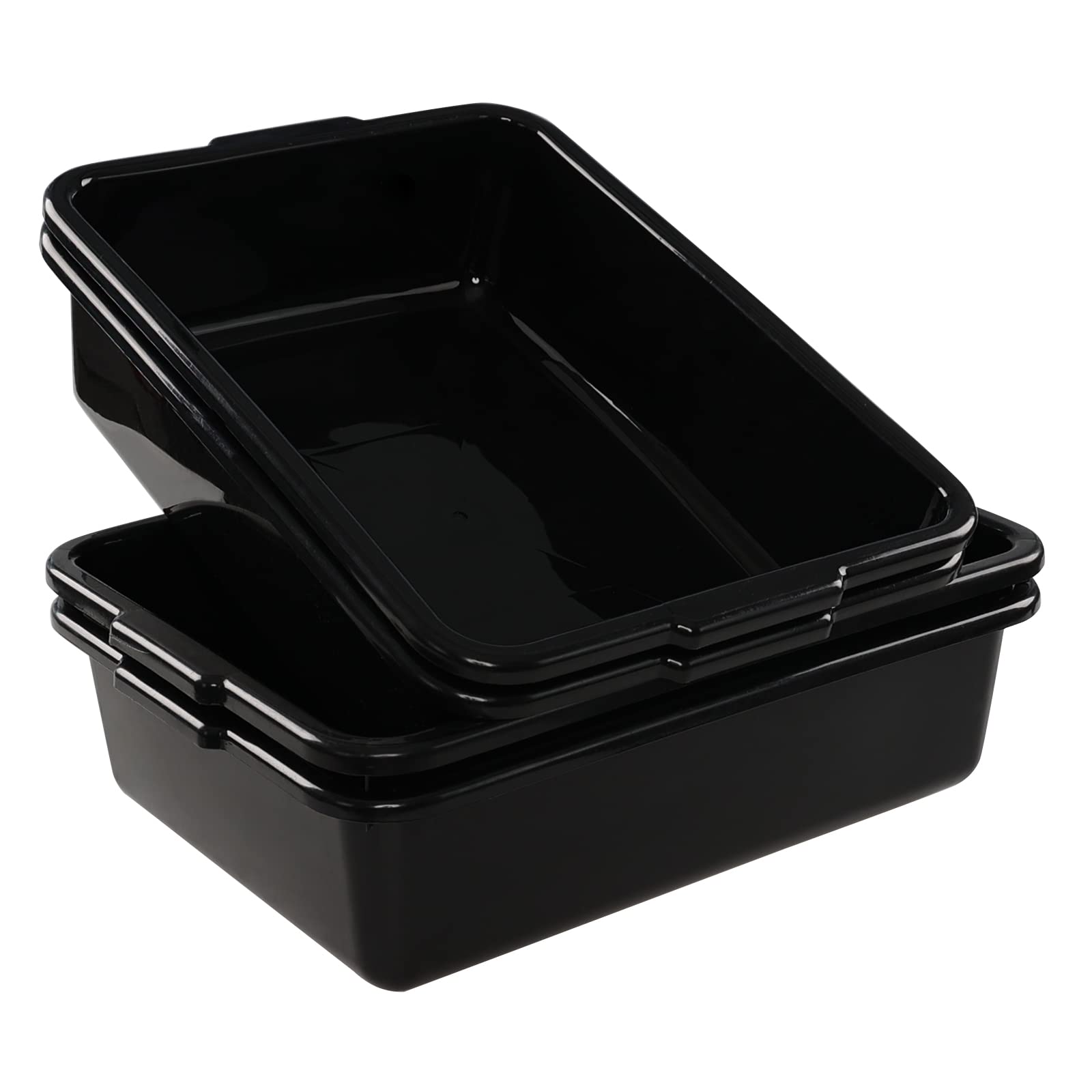 Boîtes de bus commerciales noires 13 L bac de débarrassage restaurant Gloreen