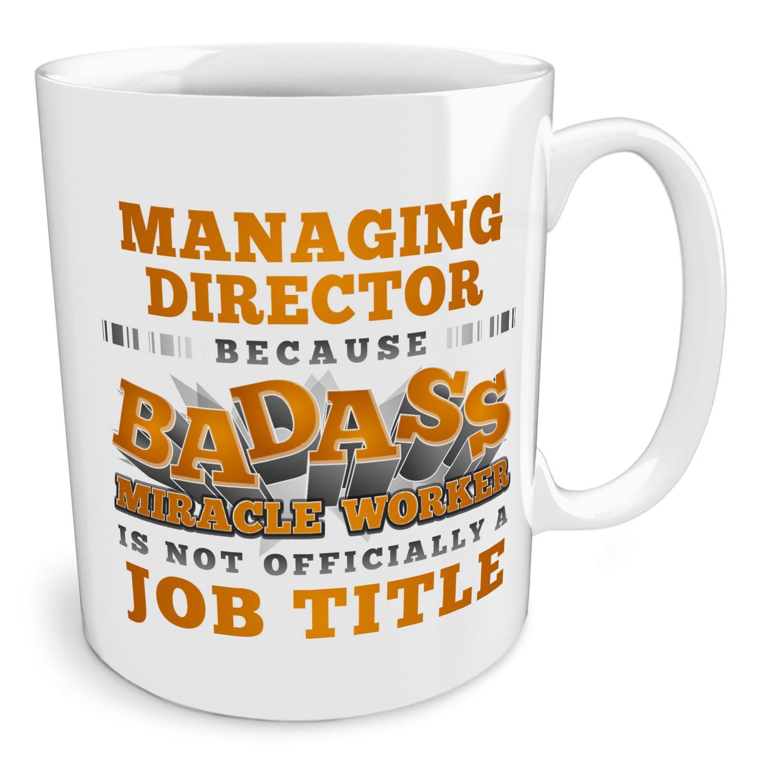Black Raven Design - Managing Director | Because Badass Miracle Worker is Not... a Job Title, Ceramic Mug, 11fl oz